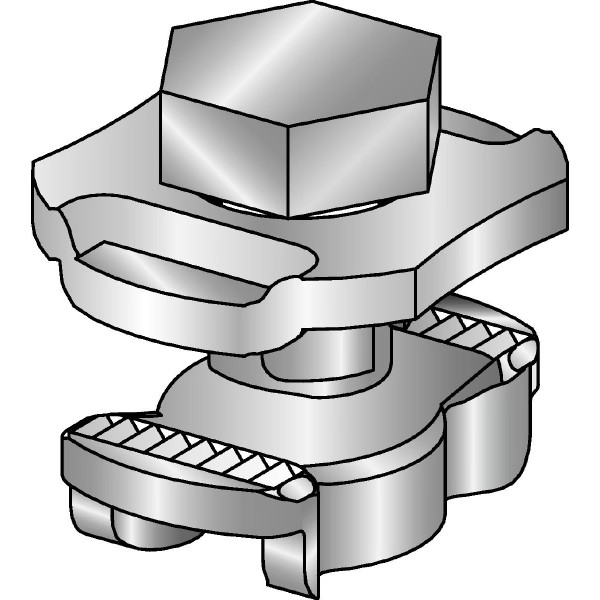 Hilti 387779 mqn-hdg plus hot-dip galvanized channel connector